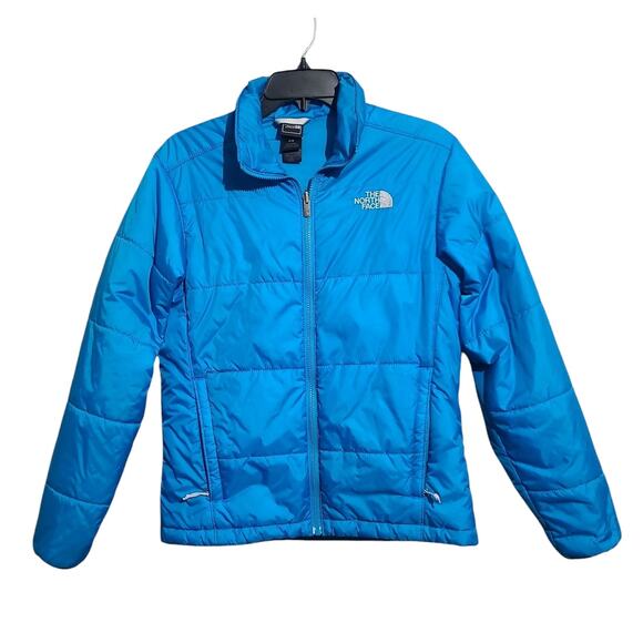 The North Face Monacrh Interior Puffer Jacket Bright Blue Size M - Picture 1 of 5